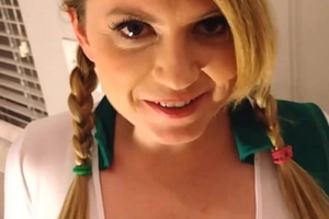 Lovable Daisy Haze is a Girl Scout who receives Face hole Fucked so hard she pukes
