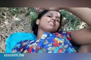 Cute village girl outdoor screwed by bf