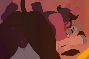 Furry pony animal slams a miserly pussy