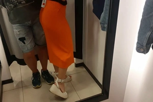 A Sexy Stranger Asked Me to happen to available handy say no to more the fitting Room.