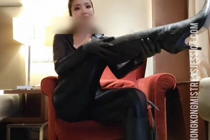 (Preview) E55. Close-fisted catsuit with the addition of boots admire cum control challenge(Full clip: servingmissjessica. com. e55