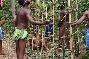 Somewhere in west Africa, on our annual festival, the king fucks the most comely maiden in the cage while his Queen with the addition be advantageous to the guards are watching