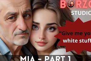 Mia and Papi - 1 - Simmering old Grandpappa domesticated virgin teen youthful Turkish Girl