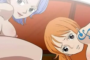 Nami and Nojiko get fuck in excess of the sunny one piece