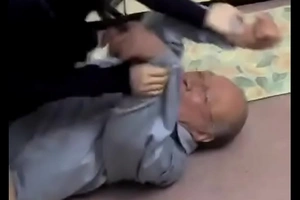 Old man and fuck Japanese milf