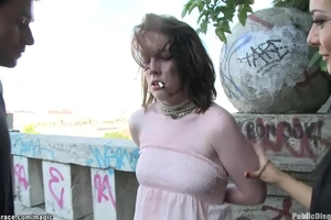 British battle-axe public bdsm fucked