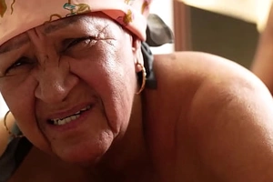 chubby 72 Years old grandma rough anal drilled
