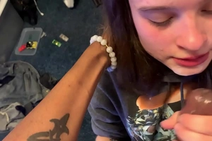 Lesbian bestfriend gets facial in bedroom after obeying tv